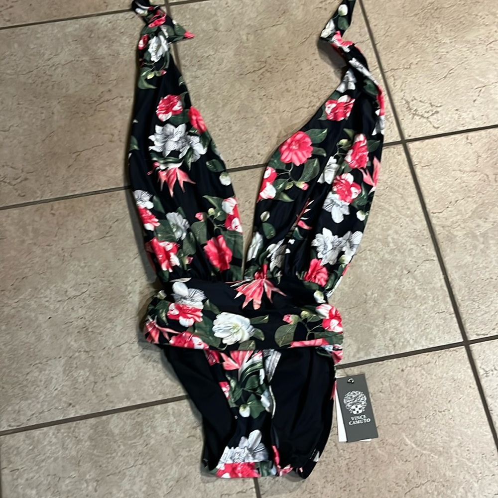 Brand new one piece plunge bathing suit g suit
